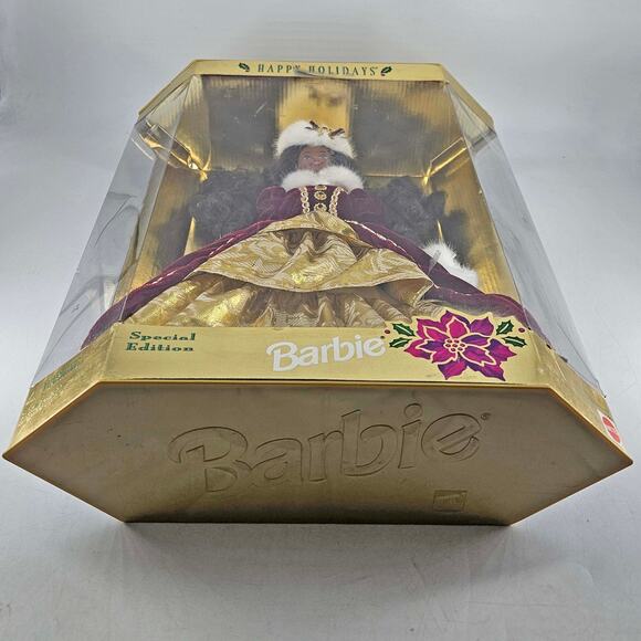 Happy Holidays African American Special Edition Barbie Doll Mattel 1996 - Picture 6 of 6